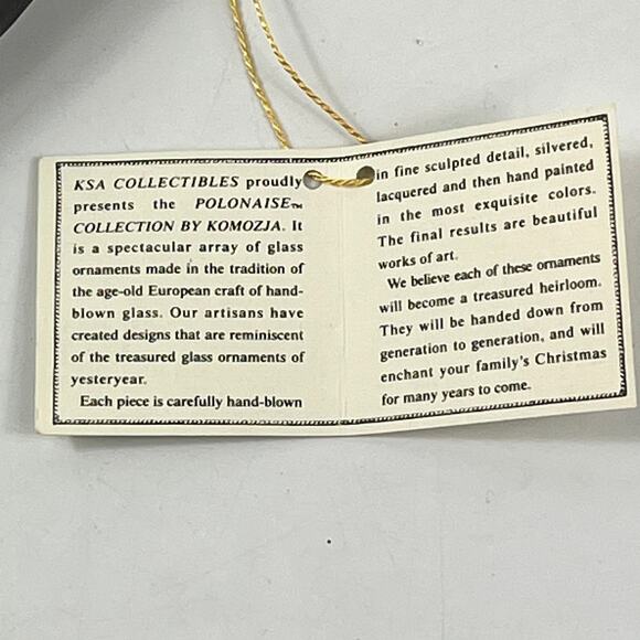 Kurt Adler Polonaise Skeleton Ornament Komozja Glass Halloween 7" Top Hat Rare - Picture 11 of 13